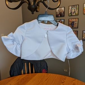 NWT Bonnie Jean girls cropped shawl